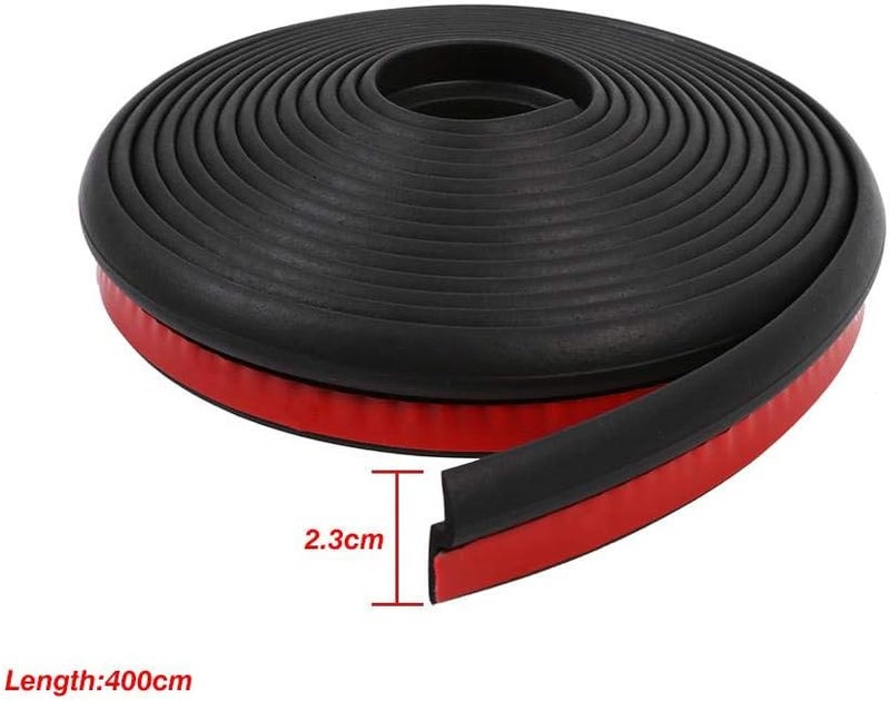 Keenso Shape Rubber Seal Protector Guard Strip - 4M Car Door Weatherstrip - Image 3