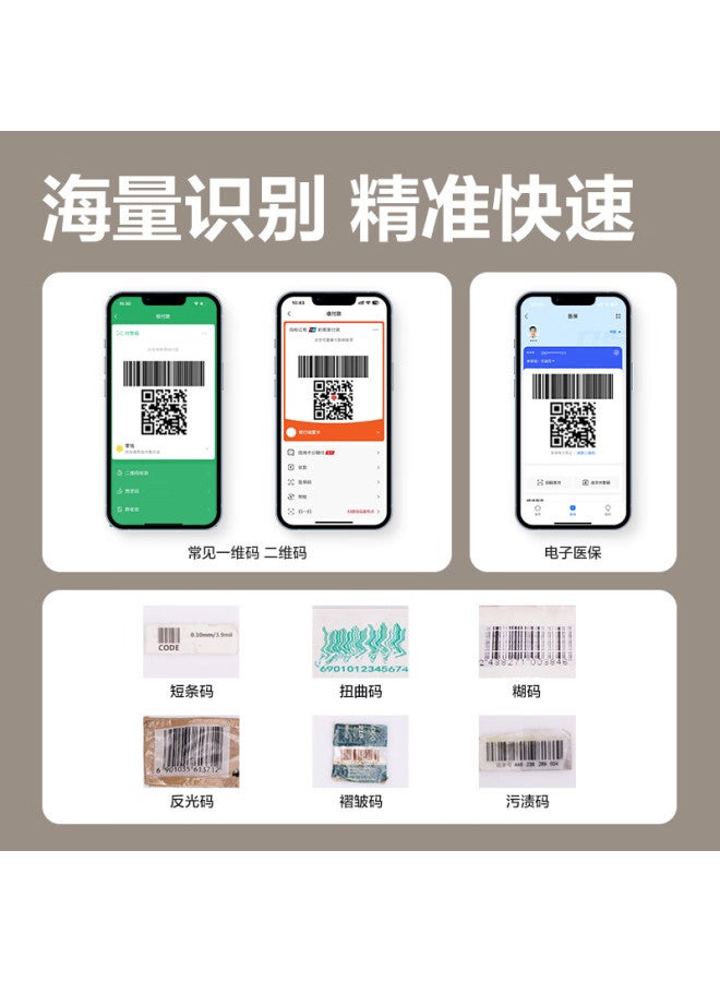 Deli Barcode Scanner, Payment Scanner, Scanning Platform, Pharmaceutical Traceability, Express Delivery And Logistics Inquiry, Cashier, Medical Insurance Payment Box, Qr Code Scanning, Upgraded Scanning Accuracy, 14965s - Image 5