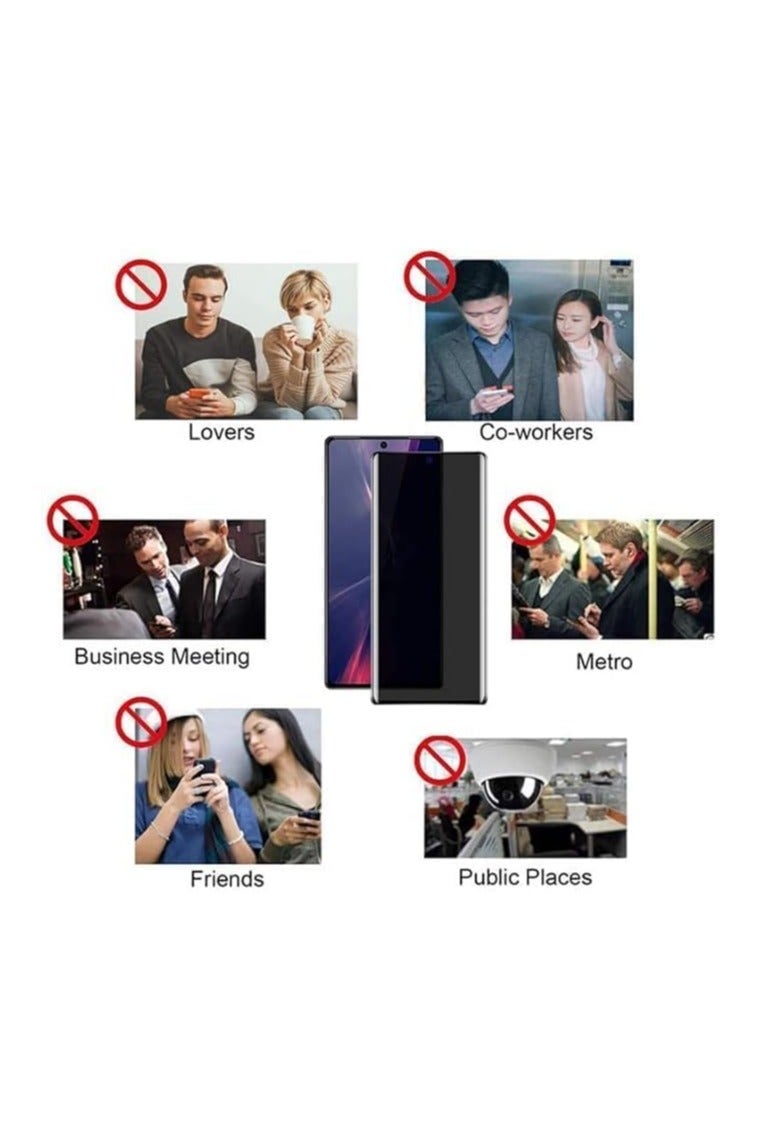 UV Privacy Screen Protector for S25 Ultra, Full Coverage, with Fingerprint Sensor Compatibility - Image 2