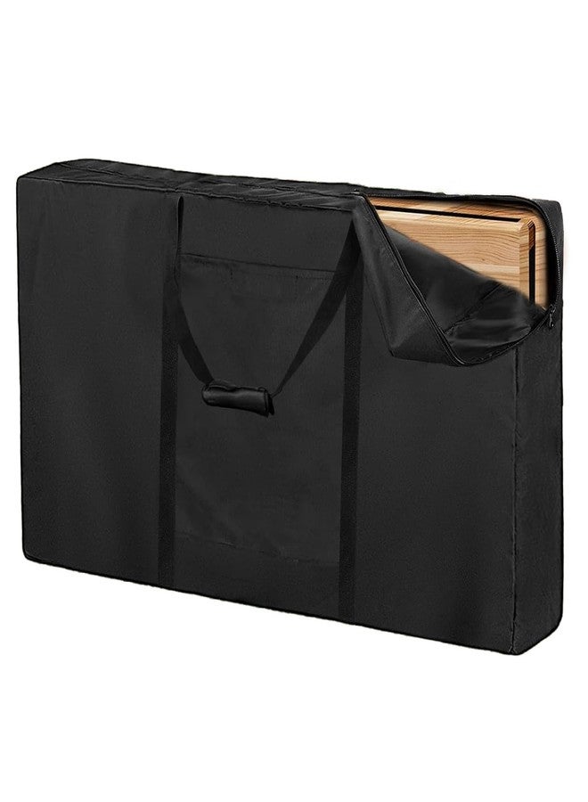 Andacar Cornhole Carrying Case, Professional Bean Bags for Cornhole Game Corn Hole with Bags Boards Carrying Bag Regulation Cornhole Board Covers Black - 48" L×9.5" W×24" H - Image 1