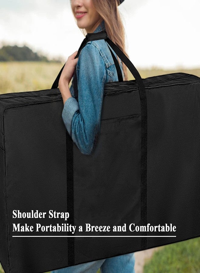 Andacar Cornhole Carrying Case, Professional Bean Bags for Cornhole Game Corn Hole with Bags Boards Carrying Bag Regulation Cornhole Board Covers Black - 48" L×9.5" W×24" H - Image 3