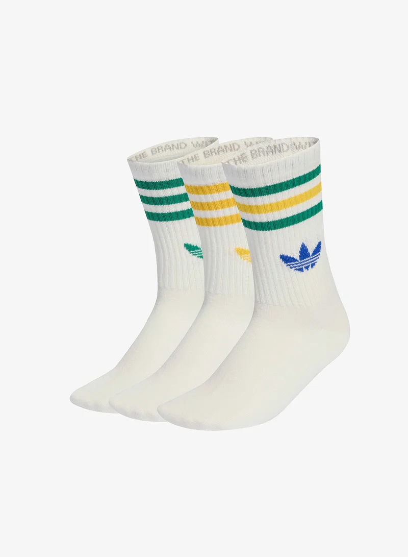 اديداس اوريجينالز جوارب طاقم بثلاث خطوط عبوة من