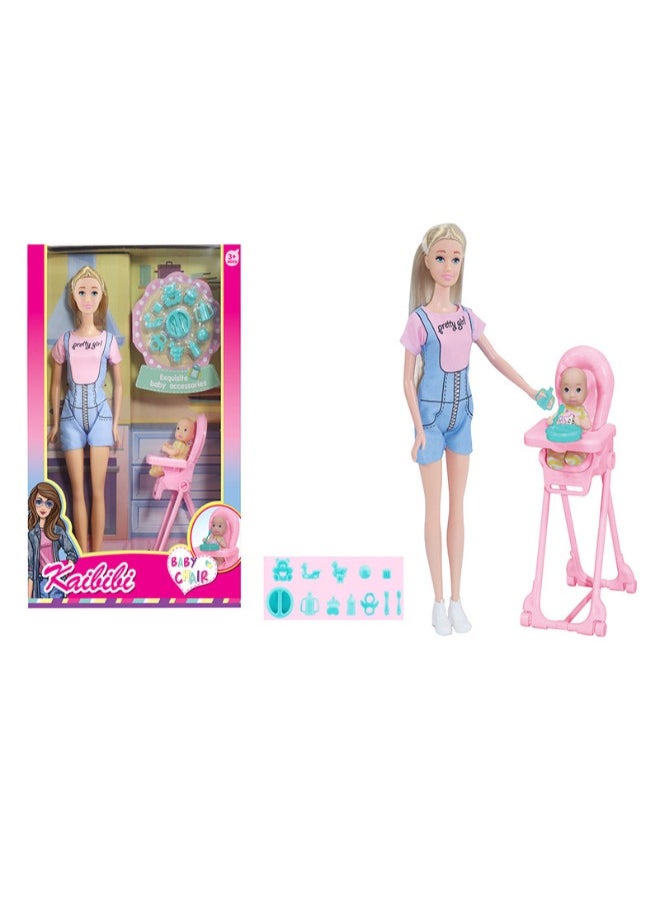 Kaibibi Kaibibi Doll W/Baby Chair And Accessories  - Image 1