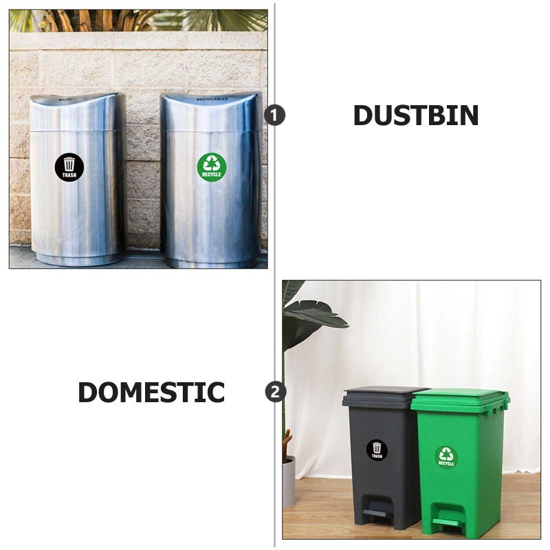 1 Set of 6 Sheets Garbage Classification Label Stickers Trash Can Stickers - Image 5
