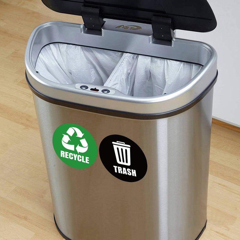 1 Set of 6 Sheets Garbage Classification Label Stickers Trash Can Stickers - Image 3