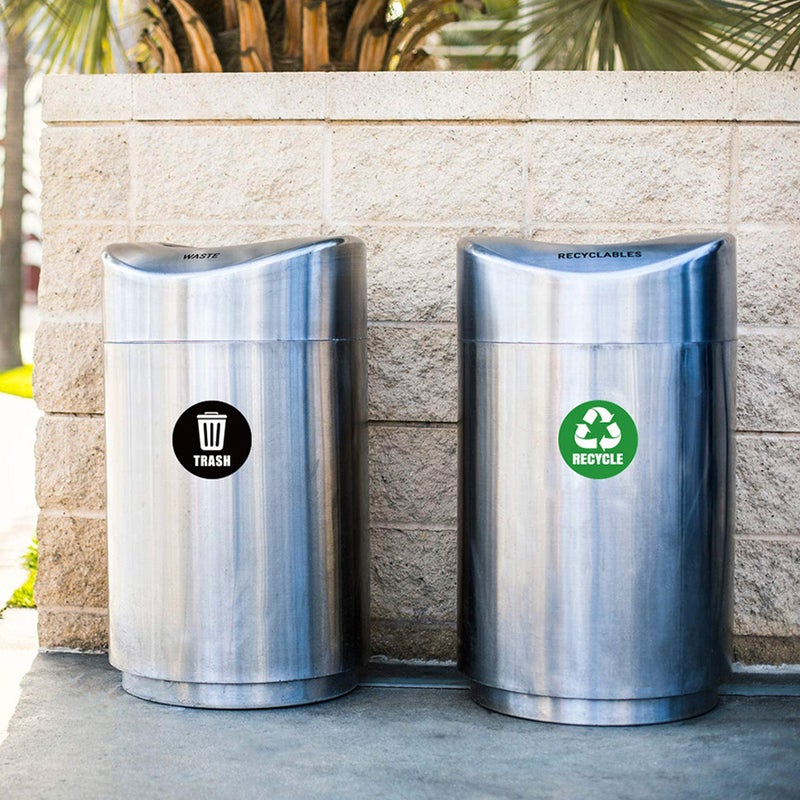 1 Set of 6 Sheets Garbage Classification Label Stickers Trash Can Stickers - Image 2