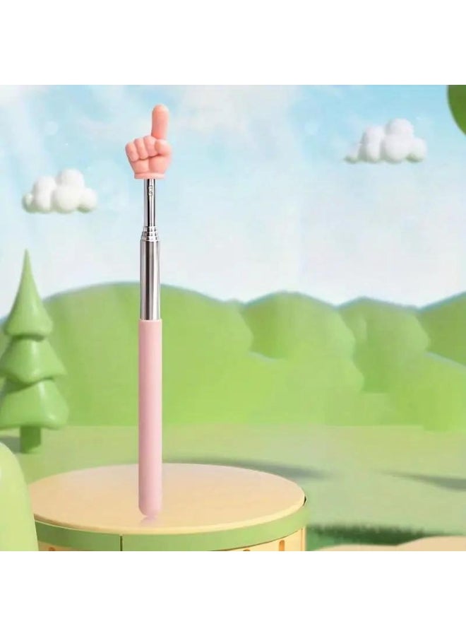 Generic Telescopic Reading Finger Stick Whip Command Stick Click To Read Teaching Aids Teachers Classroom Tool Pointer Finger Stick 