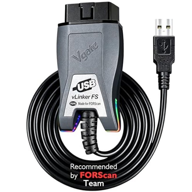 قارئ رموز اف اس او بي دي 2 فلينكر، محول USB او بي دي II او بي دي-II، أداة تشخيص وماسح ضوئي او بي دي-II متوافق مع فورسكان، بمفتاح تبديل تلقائي بين اتش اس-كان وام اس-كان - Image 1