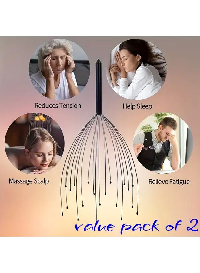 ماسك فروة الرأس من الأخطبوط الأسود لتدليك عميق وتعزيز نمو الشعر - Image 2