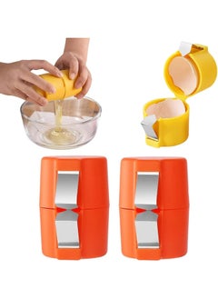 Oasisgalore 2PCS Stainless Steel Egg Cutter and Cracker for Raw and Cooked Eggs  - Image 1