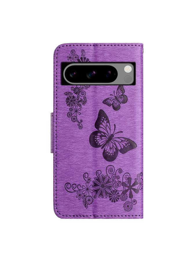 جرين تايجر جراب لهاتف Google Pixel 8، جراب هاتف جلدي قابل للطي منقوش بنقشة الفراشة - Image 3