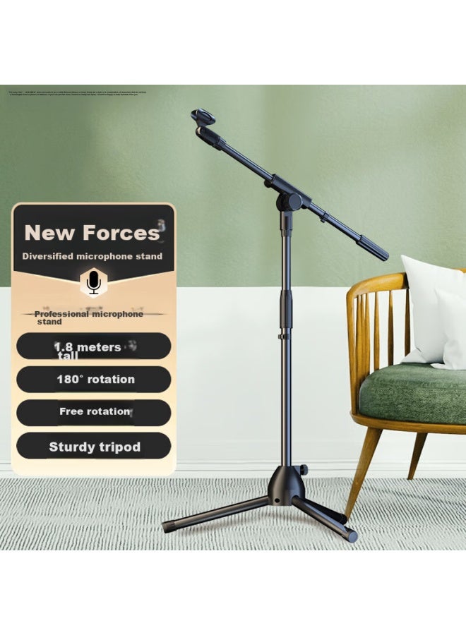Nintaus Microphone Stand, Professional Stage Floor-standing Adjustable Tripod, Conference And Speech Microphone Stand, Floor-standing Stage Ktv Wireless Condenser Microphone Stand, Hy-23 - Image 1
