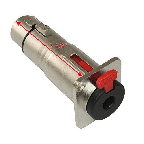 MCSPROAUDIO 1/4 TRS to XLR Female Pass Through Panel Mount Jack - Image 2