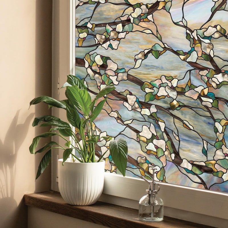 Artscape Sunset | Privacy Window Film with Vibrant Colored Pattern | Non-Adhesive & UV Protection | Easy to Apply & Removable | 24 x 36 Inches | Made in USA - Image 1