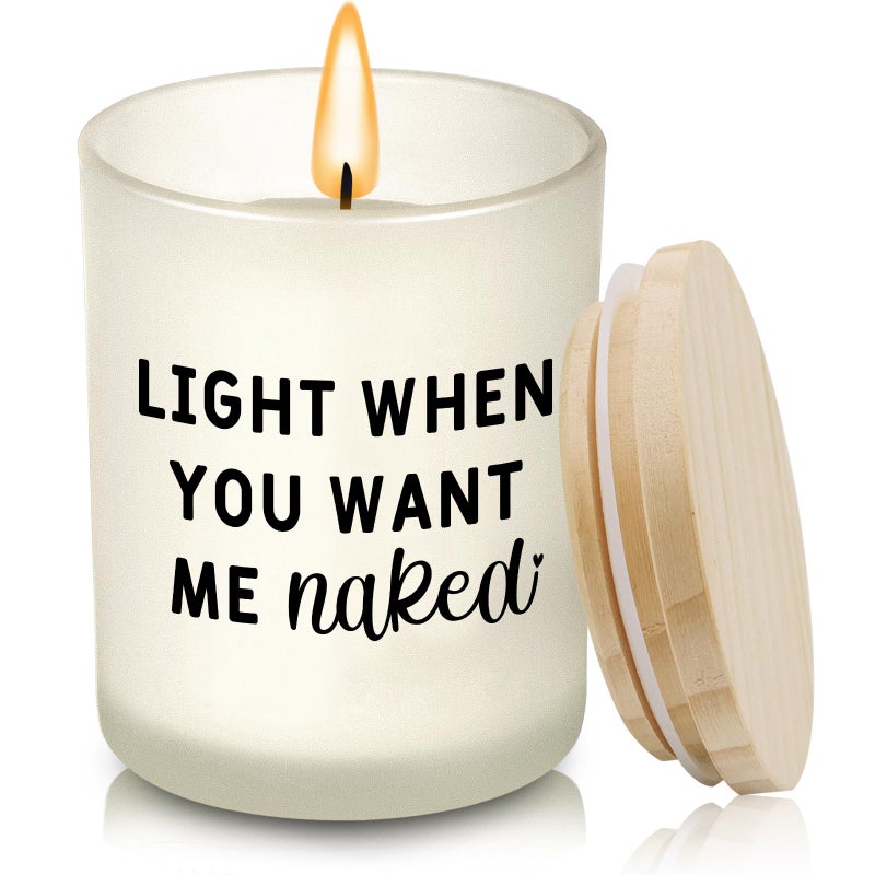 DONVON Gifts for Him Boyfriend Husband Men Couples Gift Ideas, Romantic Valentines Day Gift for Him, Naughty Boyfriend Birthday Gifts, Funny Anniversary Presents for Men Husband Couple, Christmas, Candles - Image 1