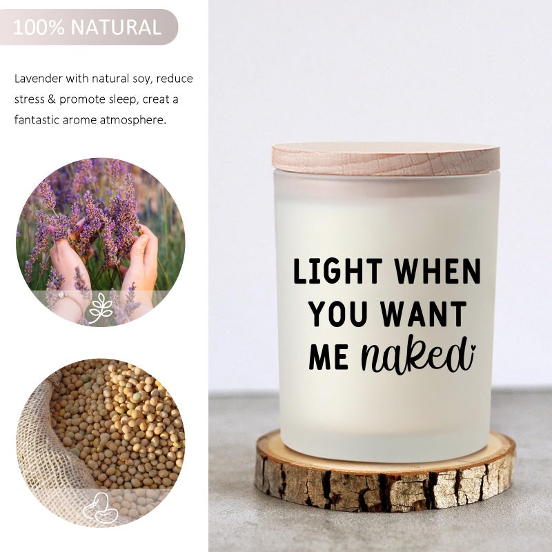 DONVON Gifts for Him Boyfriend Husband Men Couples Gift Ideas, Romantic Valentines Day Gift for Him, Naughty Boyfriend Birthday Gifts, Funny Anniversary Presents for Men Husband Couple, Christmas, Candles - Image 2