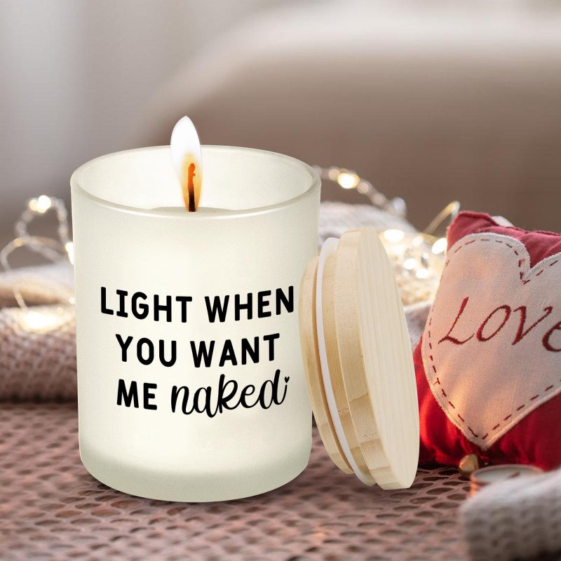 DONVON Gifts for Him Boyfriend Husband Men Couples Gift Ideas, Romantic Valentines Day Gift for Him, Naughty Boyfriend Birthday Gifts, Funny Anniversary Presents for Men Husband Couple, Christmas, Candles - Image 5