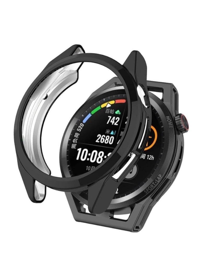 Case Compatible with Huawei Watch GT Runner Case Watch Soft TPU Shockproof Cover Slim Guard Thin Bumper Shell Protector (Black) - Image 3