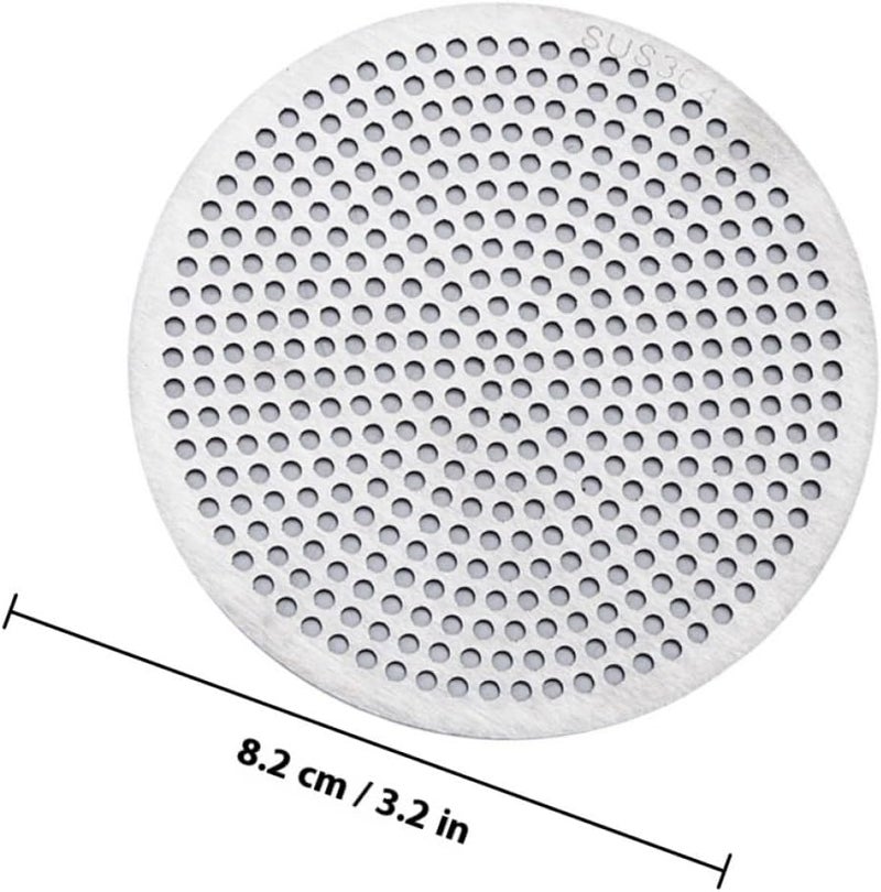 Bathroom Hair Catcher Drain Cover 304 Stainless Steel Strainer for Bathtub Shower Sink, Fine Mesh Hair Stopper for Bathroom Floor Drain, 82mm Diameter - Image 2