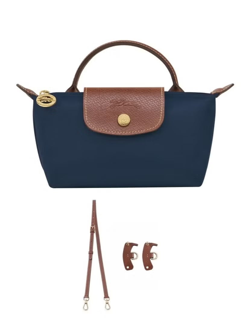 Longchamp Women's Mini handbag,Crossbody Bags,Shoulder Bag Shoulder strap with buckle,Navy Classic Style