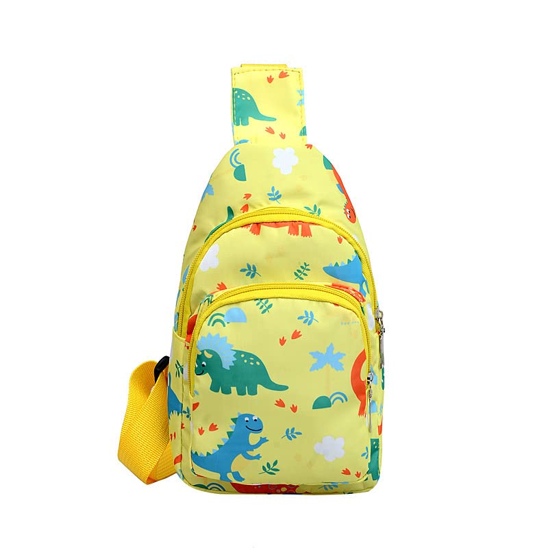Hiflyer Kids Crossbody Bag, Small Nylon Sling Bag for Travel with Cartoon Design (Yellow) - Image 4
