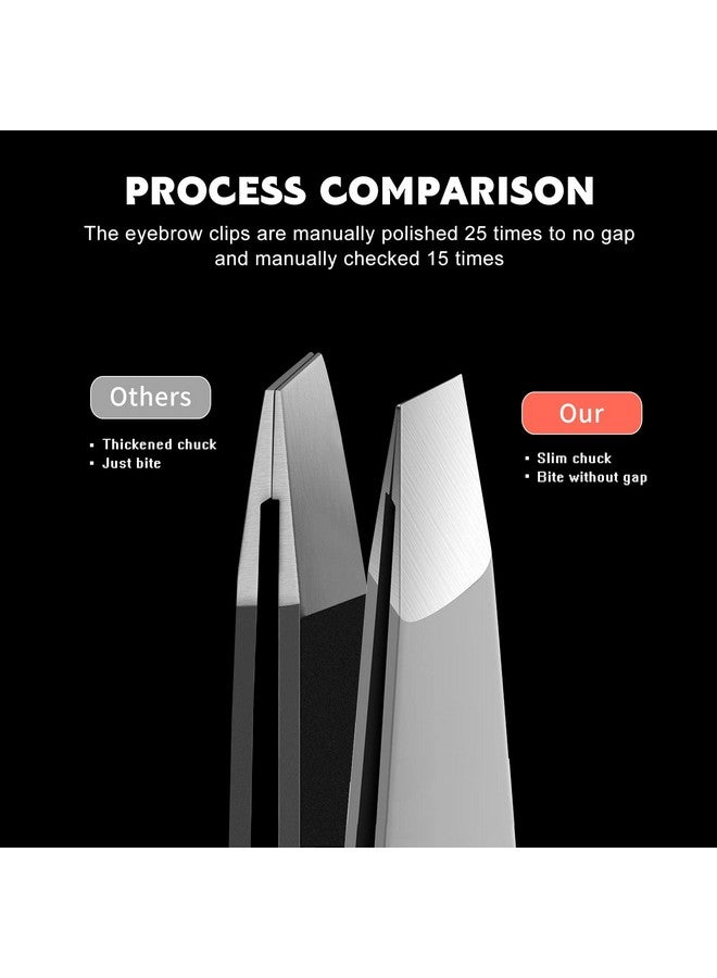 KIRA Tweezer Plucker Precision Tweezers For Eyebrows, Ingrown Hair, Plucking Daily, Hair Removal And Beauty Tool With Stainless Steel (Gold) - Image 5