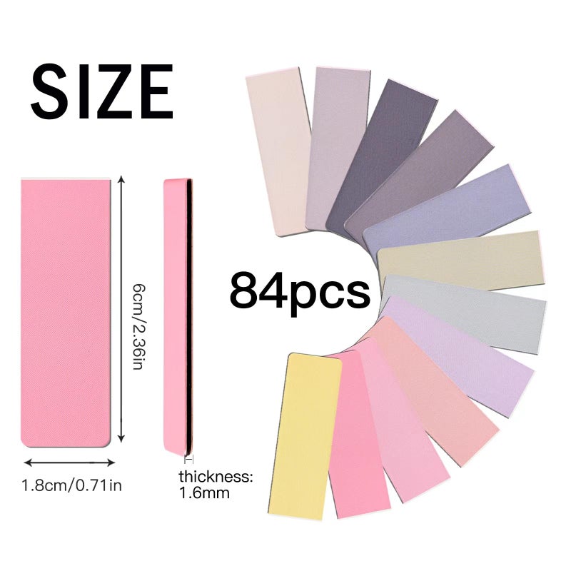 UMETDO 84PCS Magnetic Bookmarks Book Mark, 12 Colors Magnet Bookmark Clips Bulk, Cute Gifts Book Marks for Reading Women Men, Bookmarks for Book Lovers - Image 2