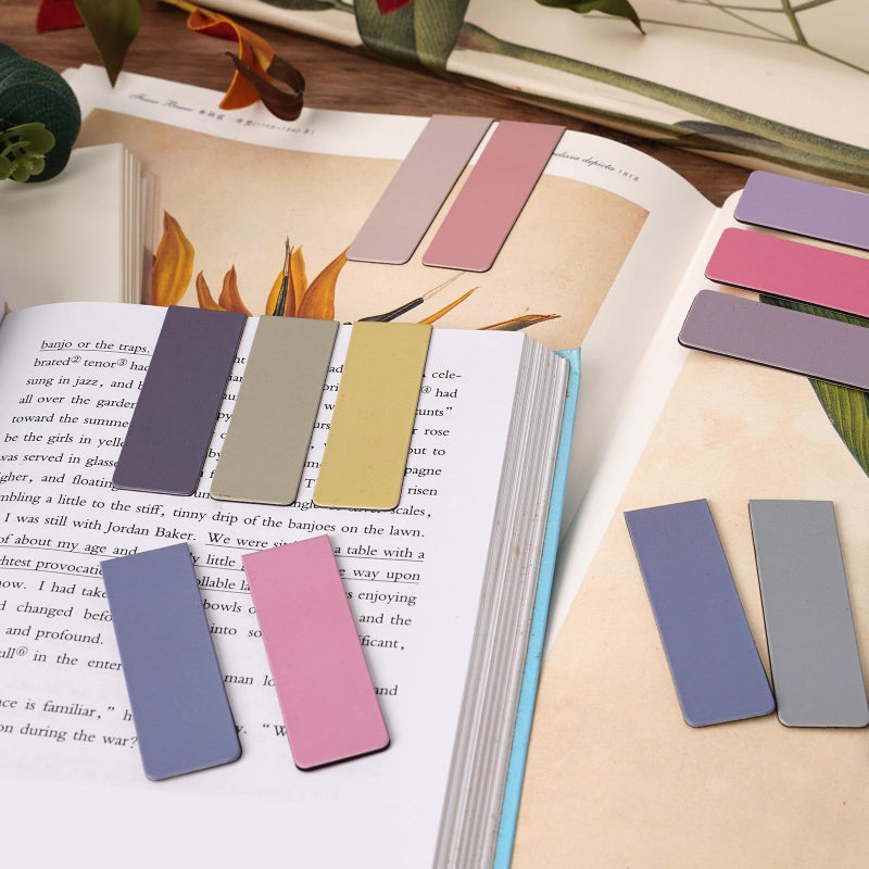 UMETDO 84PCS Magnetic Bookmarks Book Mark, 12 Colors Magnet Bookmark Clips Bulk, Cute Gifts Book Marks for Reading Women Men, Bookmarks for Book Lovers - Image 4