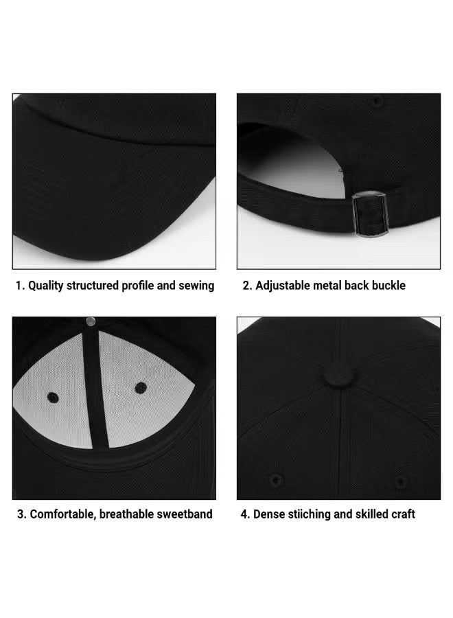Kids Baseball Cap 100% Cotton Adjustable Hat for Boys and Girls – Soft Breathable Cap with Metal Buckle, Fits Head 52–54 cm (Ages 4–14) - Image 5