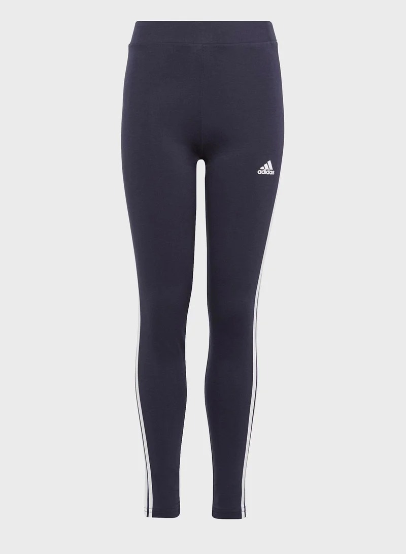 Adidas Essentials 3-Stripes Cotton Leggings