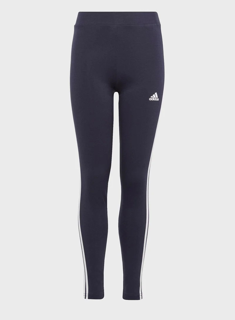 Adidas Essentials 3-Stripes Cotton Leggings