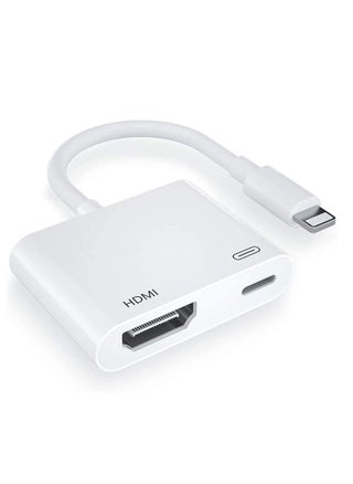 [Apple MFi Certified] Lightning to HDMI Digital AV Adapter,1080P Video & Audio Sync Screen Converter AV Adapter with Charging Port for iPhone HDMI Converter to HD TV/Projector/Monitor Support All iOS - pzsku/Z92C51E6B61B31C6FBD9FZ/45/_/1739826569/81ed7163-e215-468f-a6e0-3135fdf50d47