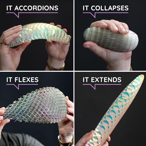 Morf Fidget Worm Toy - Flexible 3D Sensory Slug Figgy Toy for Kids, Teens, and Adults – Stretchy, Quiet, Stress and Anxiety Relief, Focus - For Play, School, Work Gifts, Great For Classroom and Office - Image 3