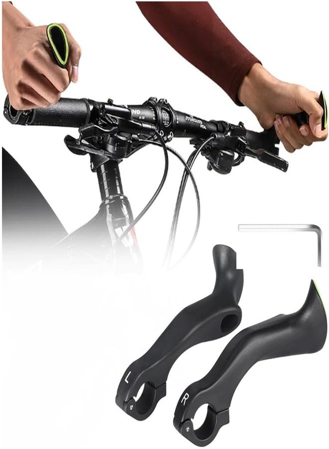 Svzadipe Bike Handlebar Ends Ergonomic No-Slip Bicycle Bar Ends Extension MTB Road Mountain Bike Bar Extender for 21.8-22.8mm Handlebar,1 Pair (Long) - Image 1