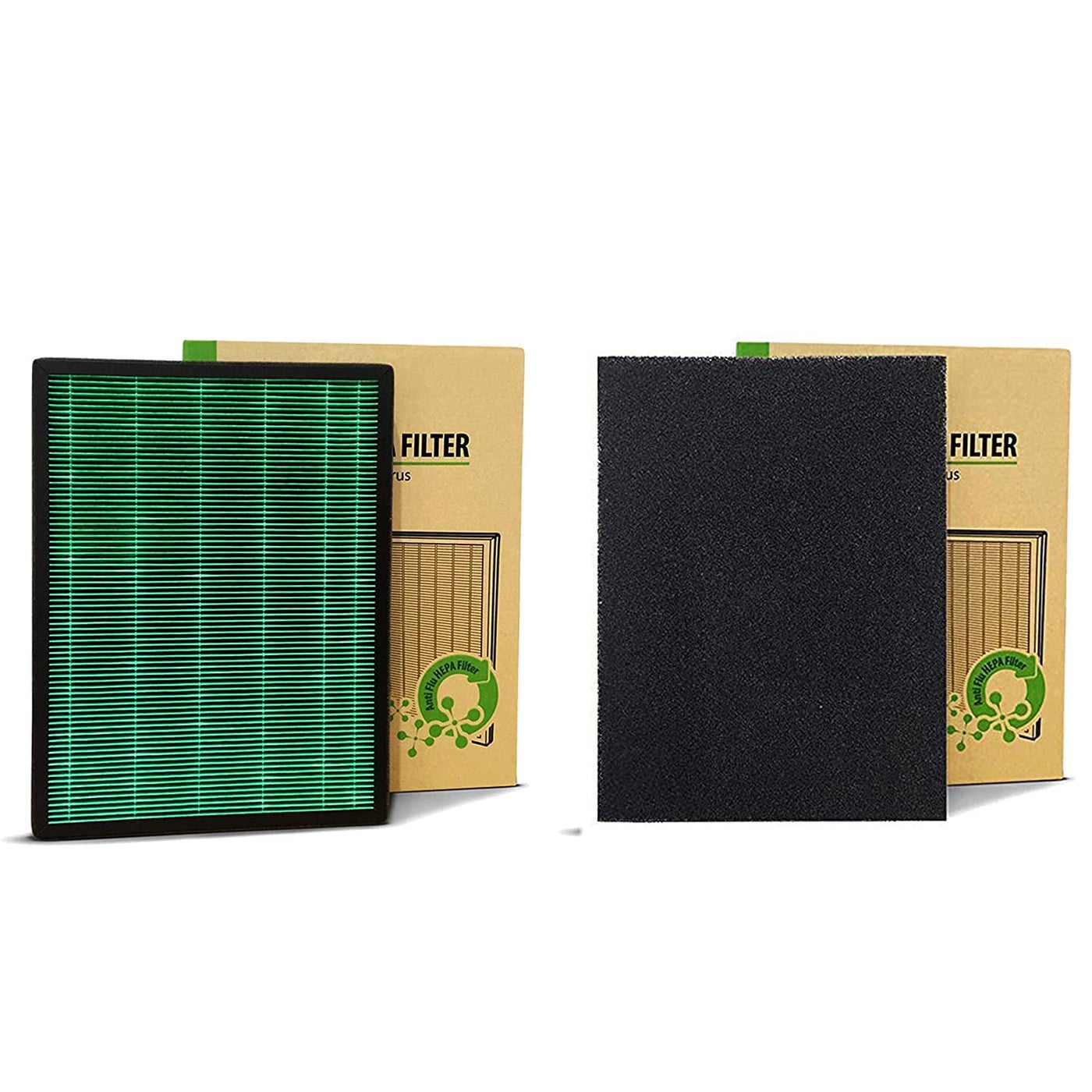Coway Brand Original Filter Set for AirMega 150 AP1019C Air Purifier Combo of Green True HEPA Filter Activated Carbon Filter Longest Filter Life 8500 Hrs Traps 9999 Virus PM 01 Particles