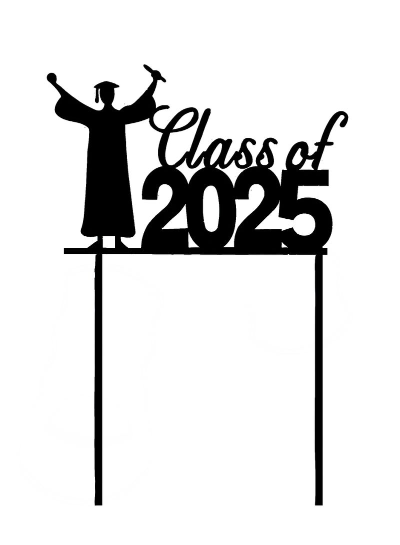 "CLASS OF 2025" Graduation cake topers, best gifts for Graduation party celebration, Graduation decor, party celebration - Image 1