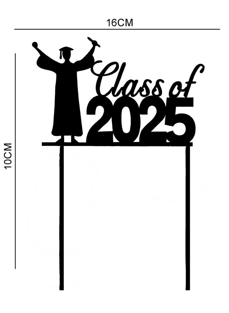 "CLASS OF 2025" Graduation cake topers, best gifts for Graduation party celebration, Graduation decor, party celebration - Image 2