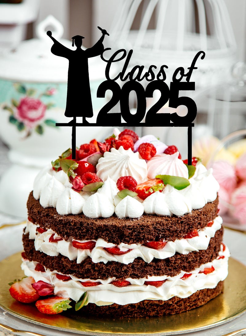 "CLASS OF 2025" Graduation cake topers, best gifts for Graduation party celebration, Graduation decor, party celebration - Image 3