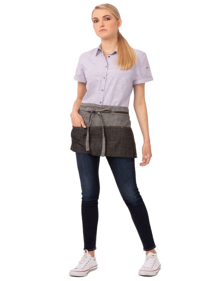 Chef Works Unisex Manhattan Waitress Apron, Black, One Size - Image 1