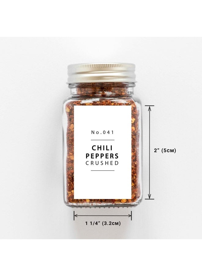 Lovable Labels Farmhouse Spice Jar Labels Minimalist 184 Preprinted 8 Blank Write On Stickers Dishwasher Save And Waterproof Great For Spices And Seasonings Set To Organize Your Spice Rack - Image 2
