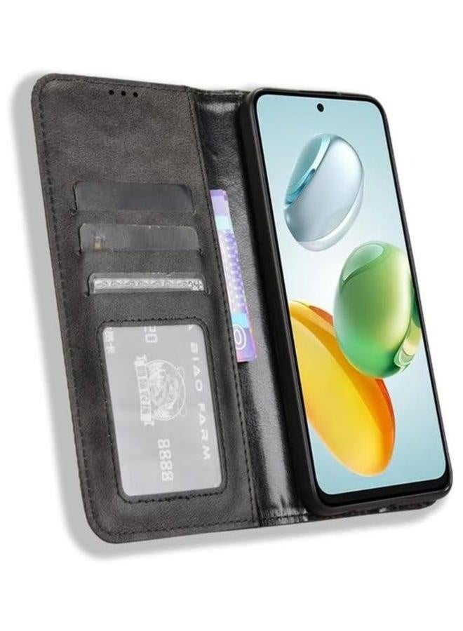 Wallet Case Compatible with Honor X7c 4G Case, Leather Flip Folio Cover Card Slots, Shockproof TPU Interior Magnetic Closure Stand Function - Image 3