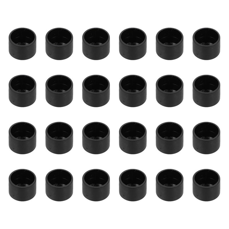 24Pcs Black Foosball Table Feet Caps End Protectors Easy Install Replacement Parts - Image 2