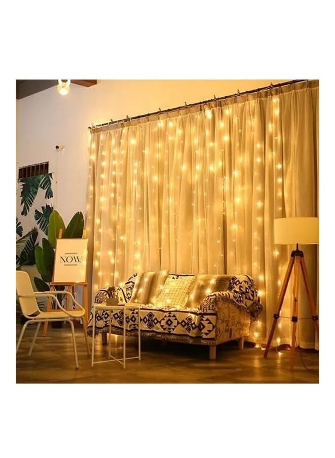 Generic - Curtain Lights - Twinkle Lights for Bedroom Wall Window Hanging Fairy String Waterproof Lights 3m Length 2M Height - Image 1