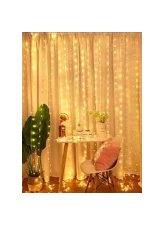 Generic - Curtain Lights - Twinkle Lights for Bedroom Wall Window Hanging Fairy String Waterproof Lights 3m Length 2M Height - Image 1
