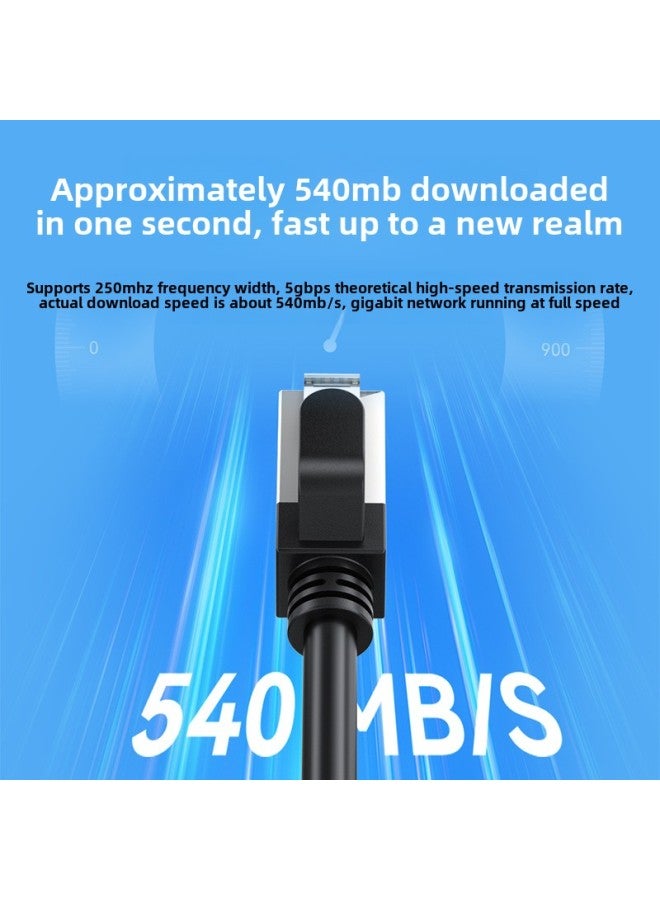 Six Gigabit Network Cable Cat6 Computer Router Finished Network Cable Pure Copper Double Shielded Network Jumper-Color:Category 6 Copper-clad Aluminum Non-shielded Over-measured Network Cable-Line Length:2M  - Image 3