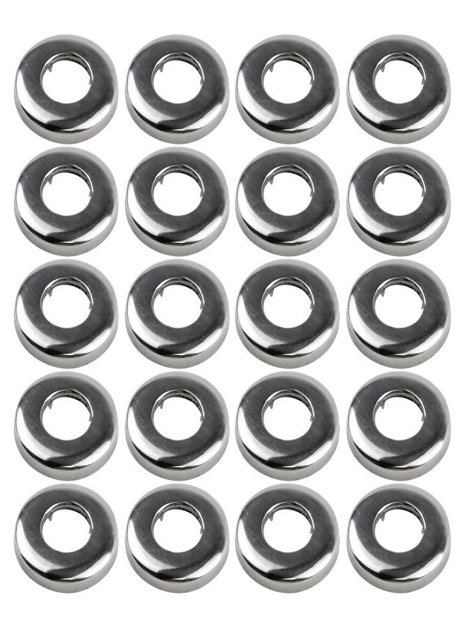 Tsnamay 20Pcs 3/4 Inches Round Chrome Plated Stainless Steel Escutcheon Flange Cover,Faucet Escutcheons Kitchen and Bathroom Water Pipe Wall Covers Cover(2.2"/56mm OD.) - Image 1