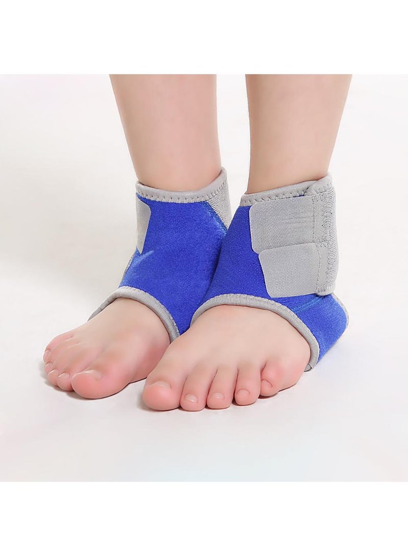 Sweet seven دعم كاحل للأطفال قابل للتعديل - دعامة ضغط للإصابات، التواءات، التهاب المفاصل، تخفيف الألم، كرة القدم، الجري، ركوب الدراجات - واقي كاحل للتعافي النشط - Image 2