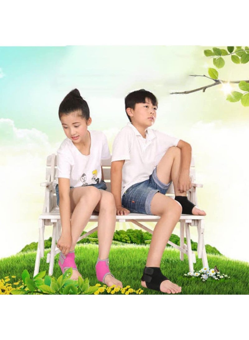 Sweet seven دعم كاحل للأطفال قابل للتعديل - دعامة ضغط للإصابات، التواءات، التهاب المفاصل، تخفيف الألم، كرة القدم، الجري، ركوب الدراجات - واقي كاحل للتعافي النشط - Image 5