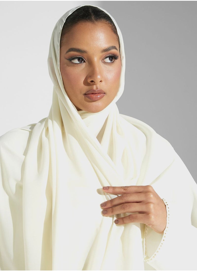 hayas closet Embellished Front Open Abaya  - Image 4