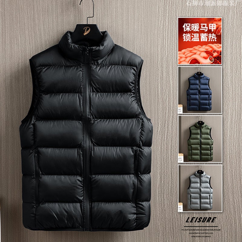 Men'S Vest Down Cotton Vest Men'S Casual Sports Ware Thickened Warm Jacket Men'S Wear - Image 2
